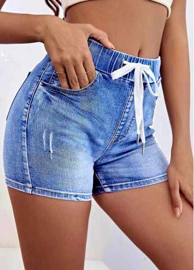 Womens Denim Shorts With Pockets
