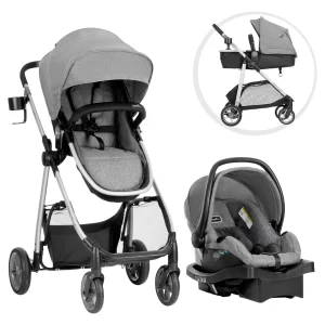 baby car seat with stroller attached