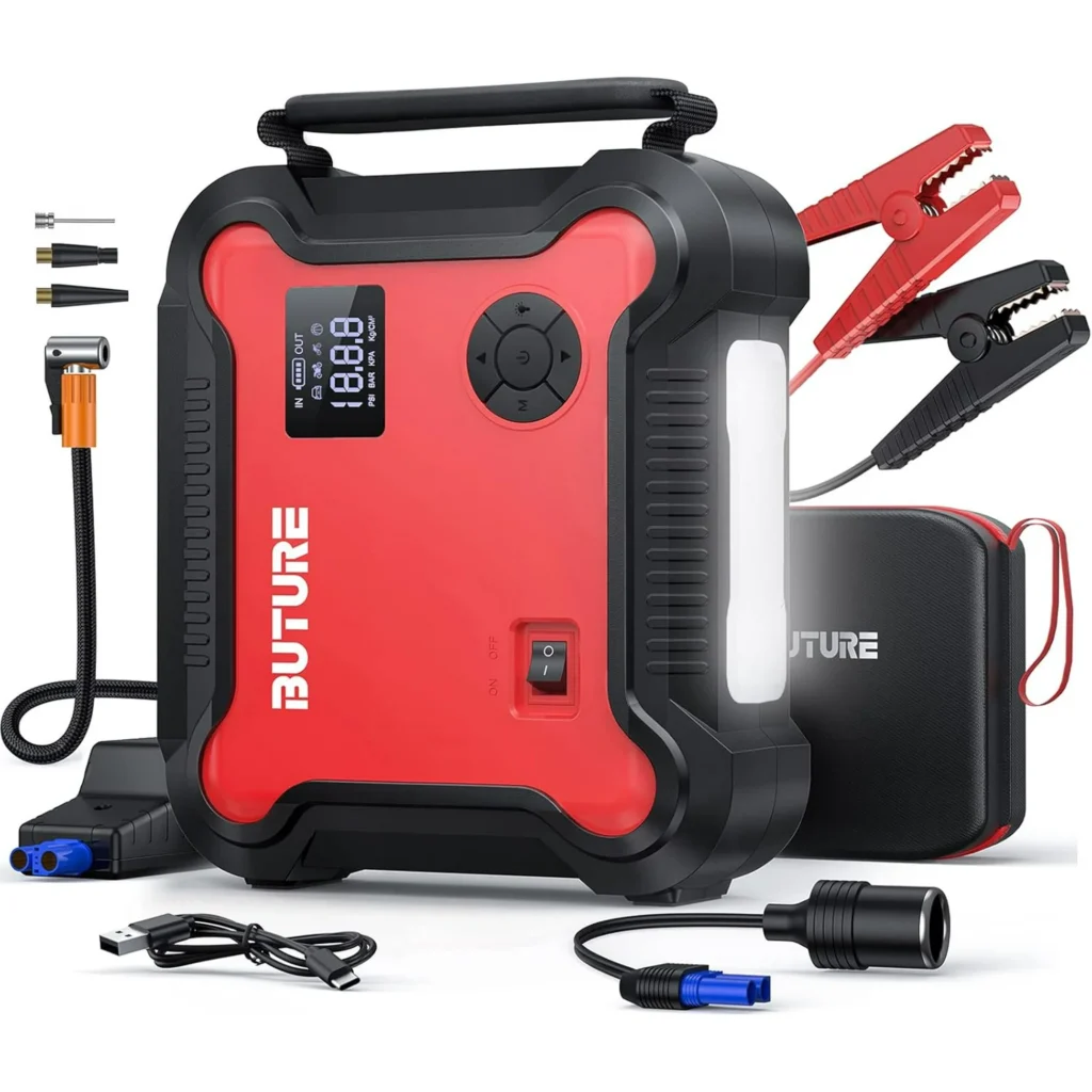 Cars And Trucks Jump Starter With Air Compressor Great Deal